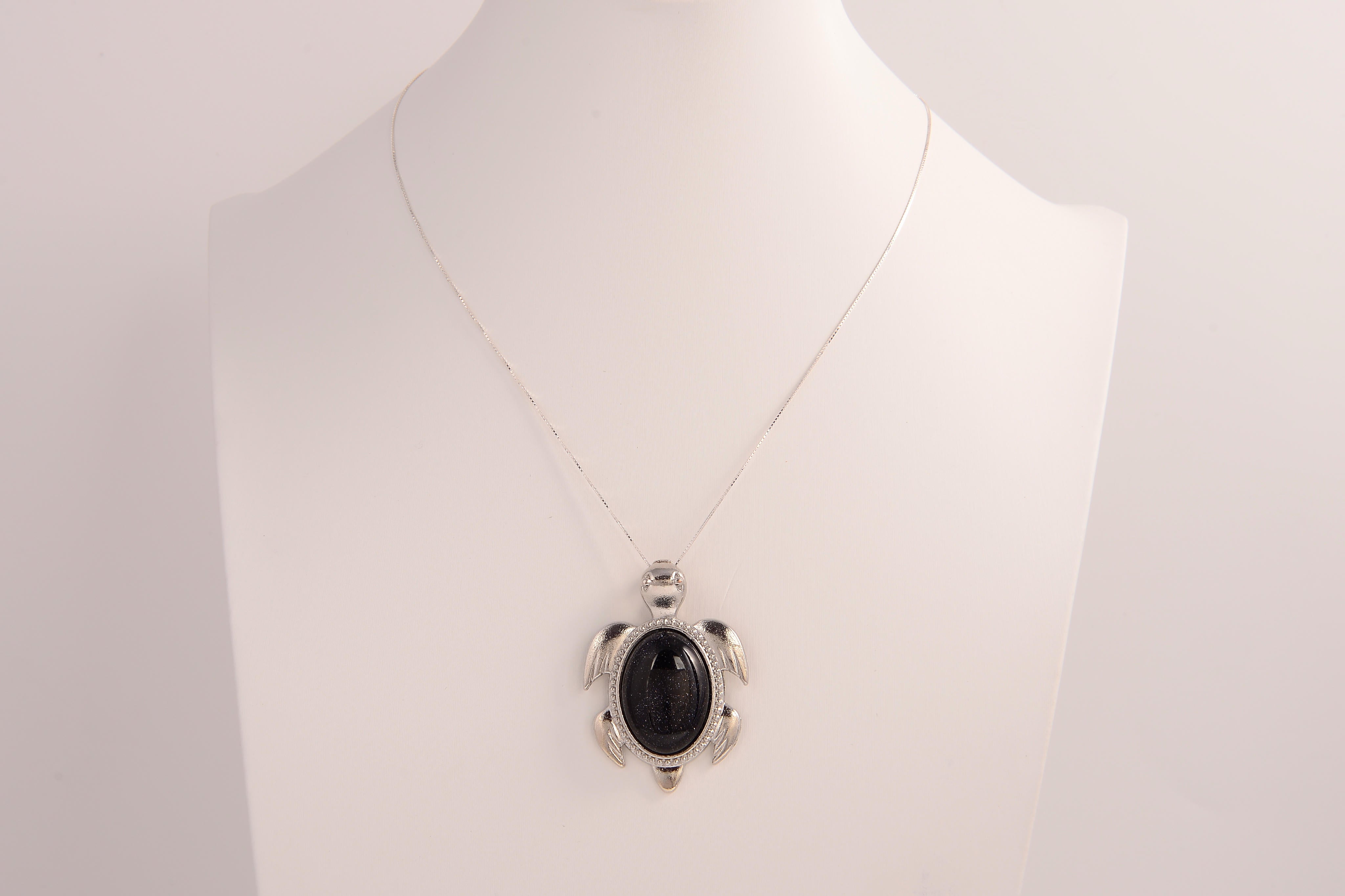 Raw Earth Crystals blue sandstone necklace made from natural stone to enhance confidence, calmness, and positive energy flow.