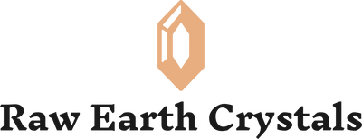 The logo for "Raw Earth Crystals"