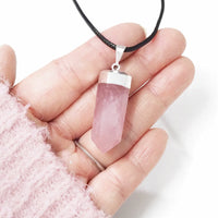 Natural Rose Quartz Pendants