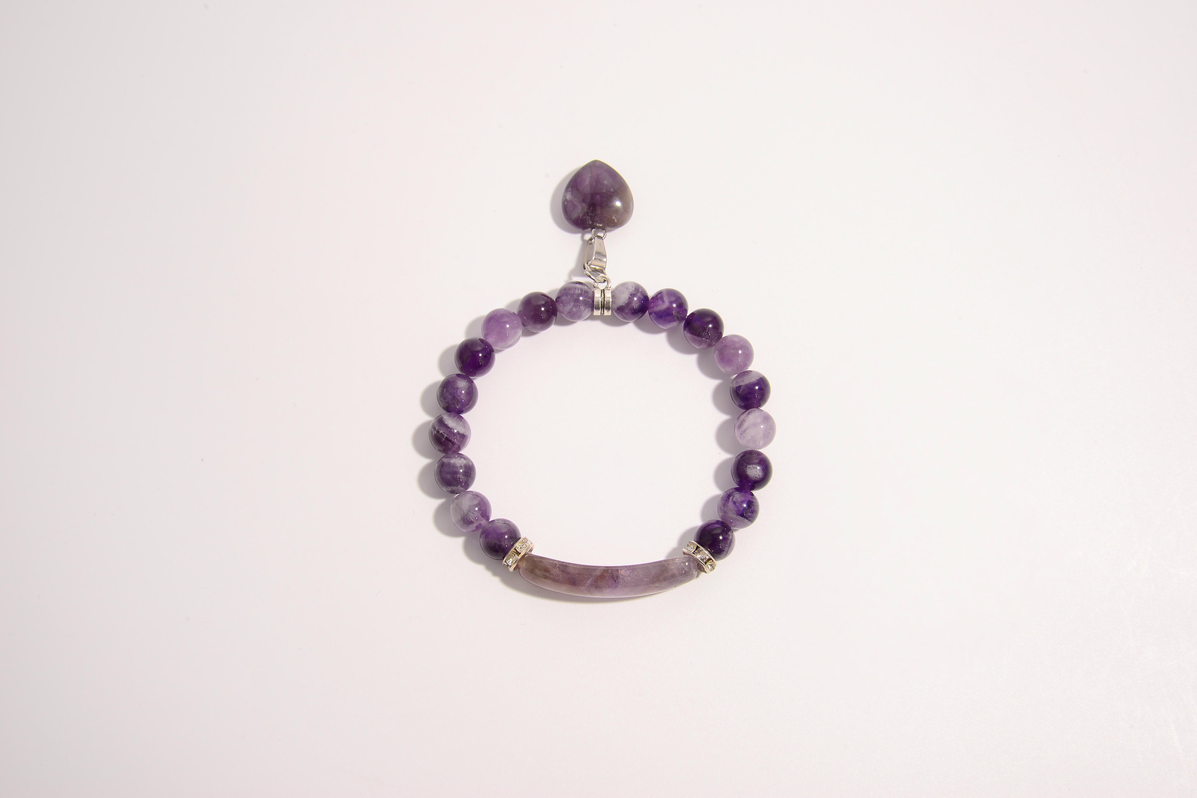 Heart Bead Crystal Bracelets
