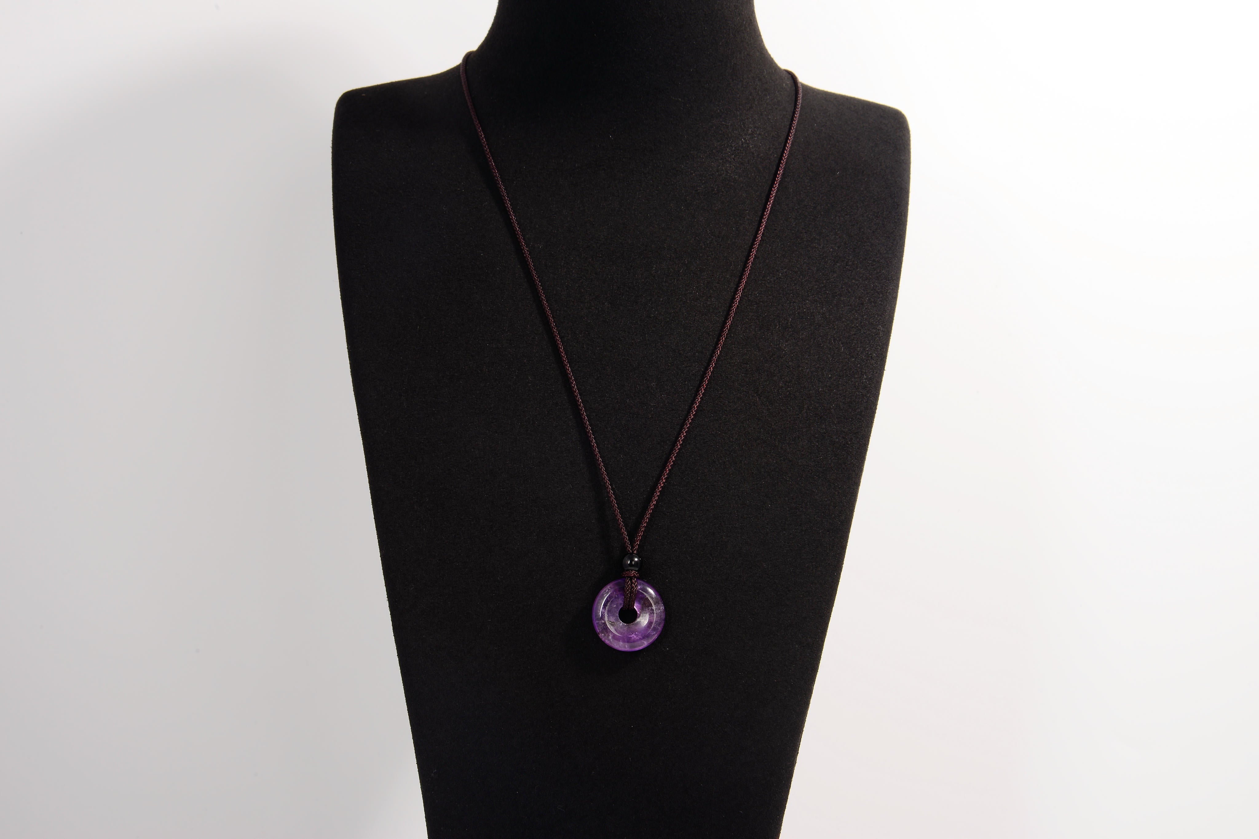 Donut Ring Crystal Pendants