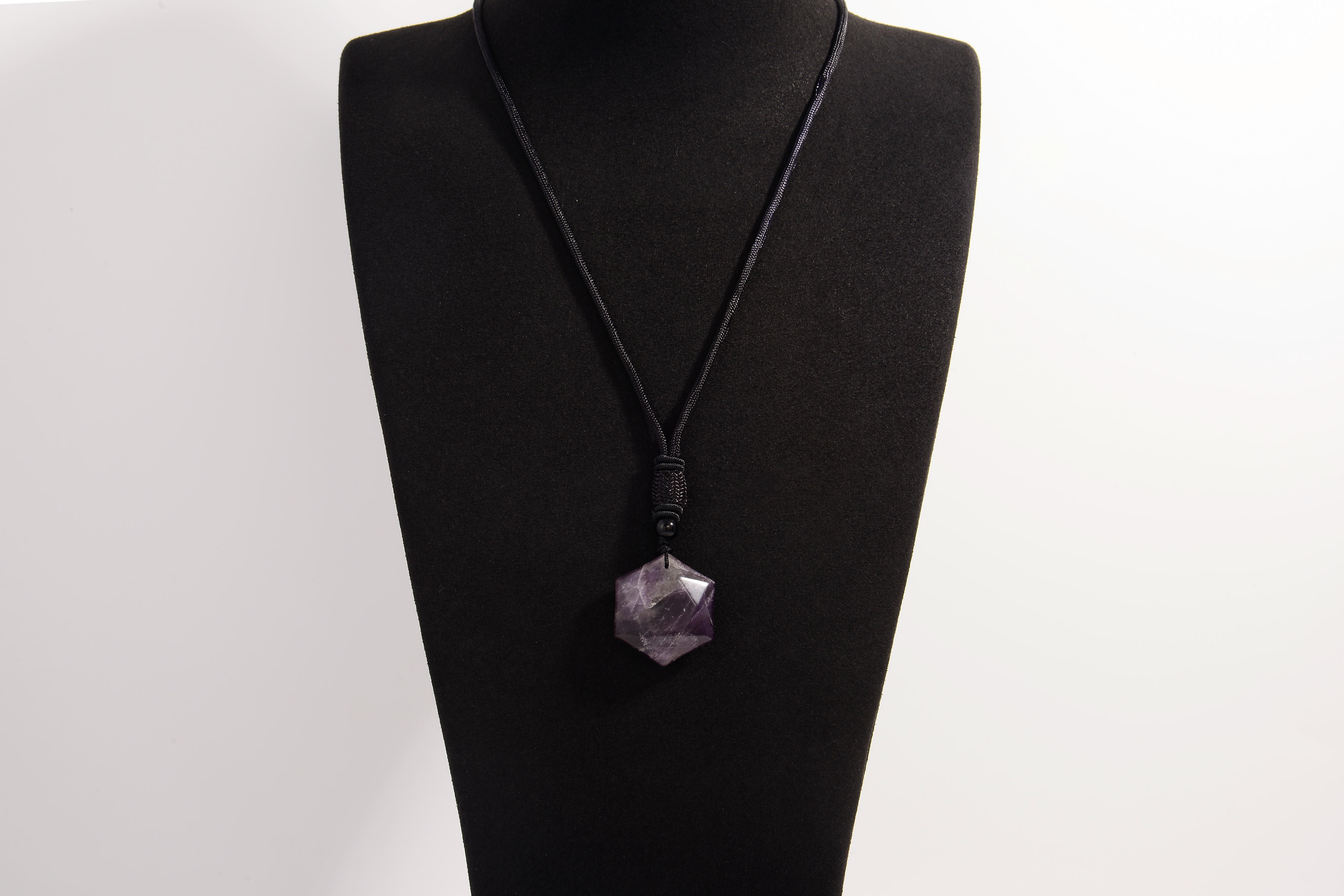 Hexagonal Dice Crystal Pendants