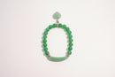 Raw Earth Crystals green aventurine bracelet with raw stone accent, made from natural crystal, enhances luck, growth, and emotional balance.