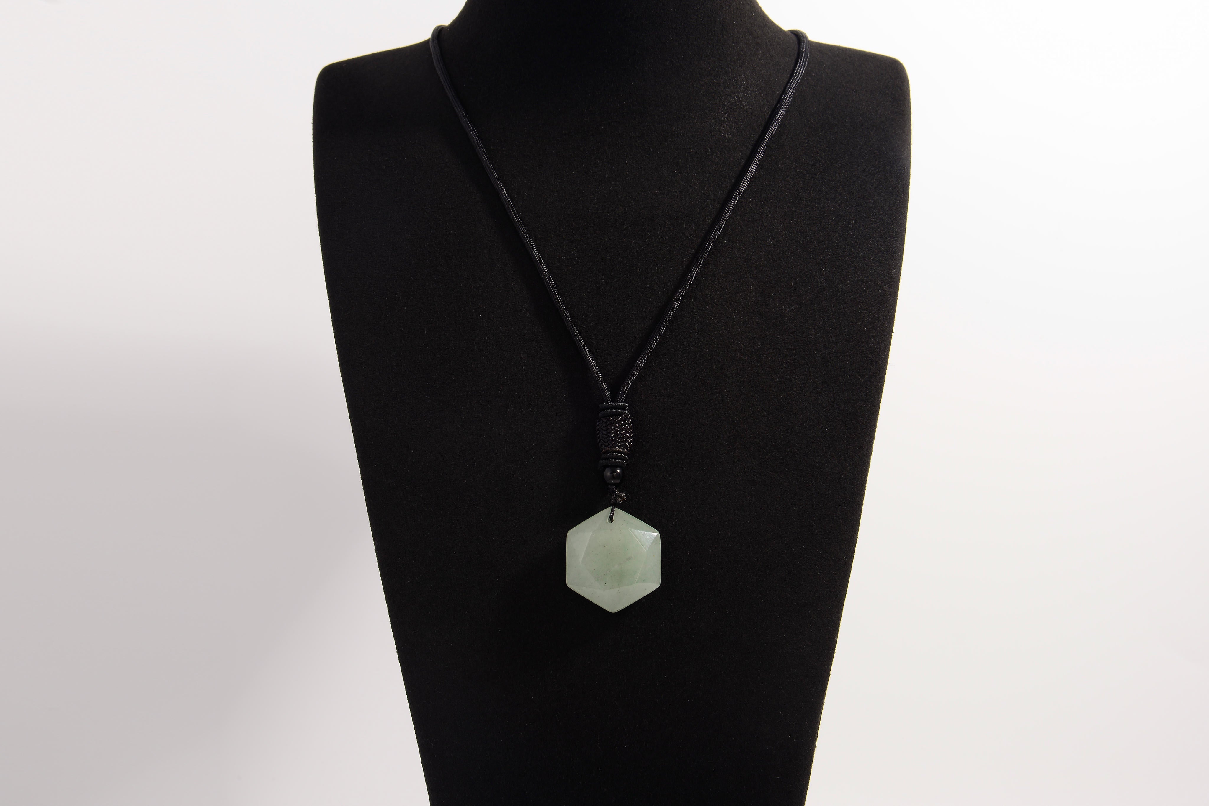Hexagonal Dice Crystal Pendants