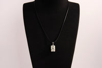 Raw Earth Crystals howlite rectangle pendant necklace featuring natural crystal jewelry designed for calmness, patience, and emotional balance.