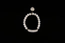 Raw Earth Crystals moonstone bracelet with raw stone accent, crafted from natural crystal, enhances intuition, emotional balance, and inner calm.
