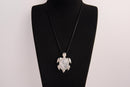 Raw Earth Crystals moonstone turtle necklace crafted from natural crystal to support intuition, emotional balance, and inner calm.