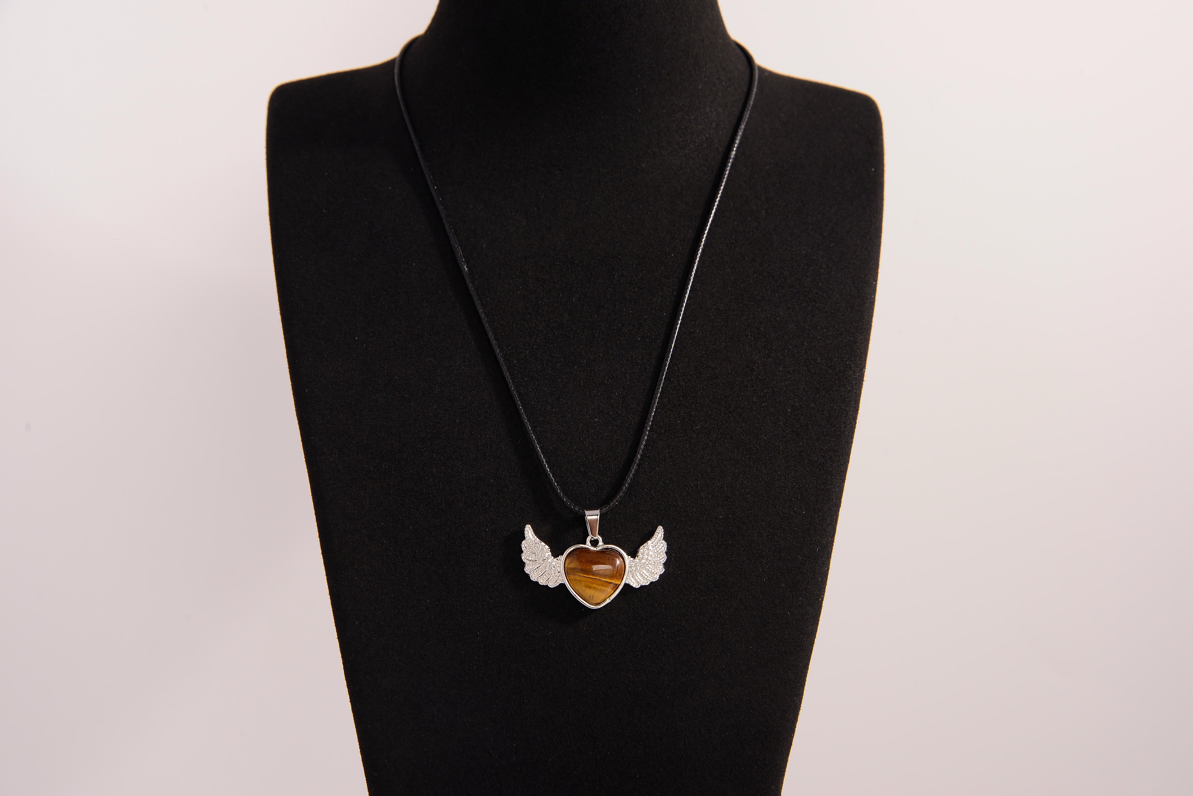 Heart Wings Crystal Pendants