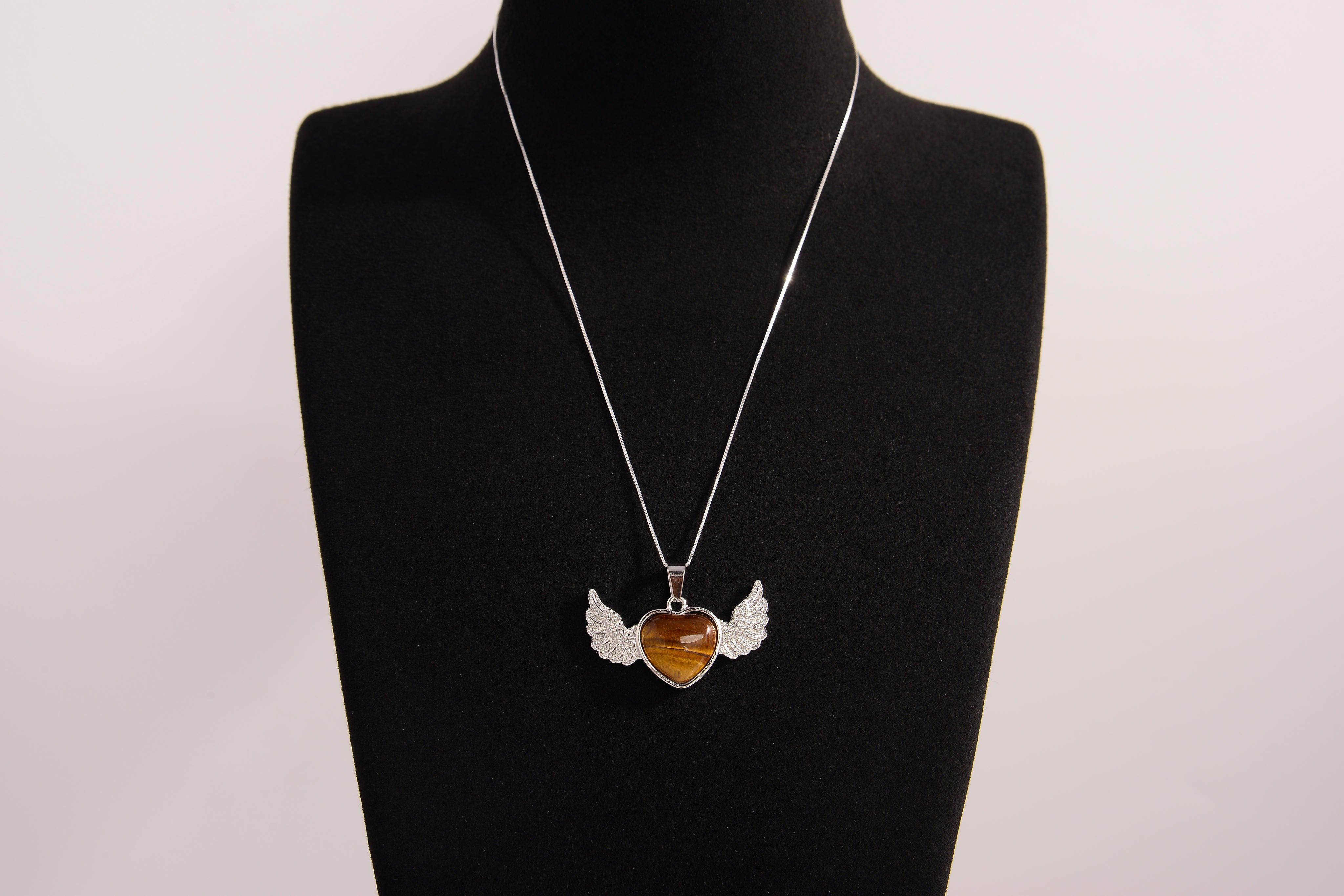 Heart Wings Crystal Pendants